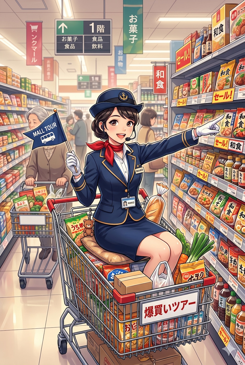 爆買いツアーのガイドさん