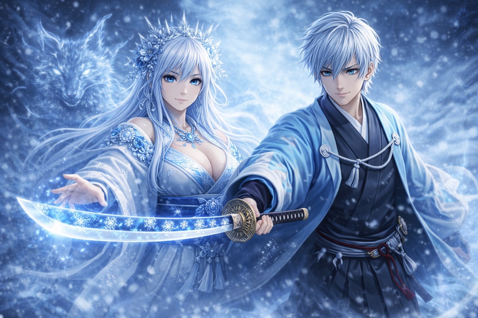 3組パートナーとの覚醒、男性側への共鳴version | の人気AIイラスト・グラビア