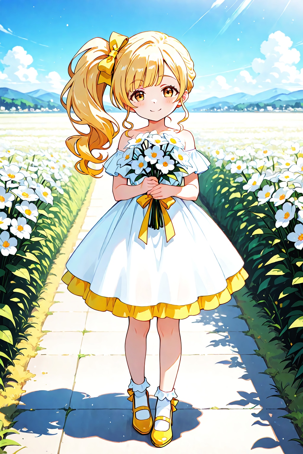 ひまわりと 勘違いして 咲くデイジー