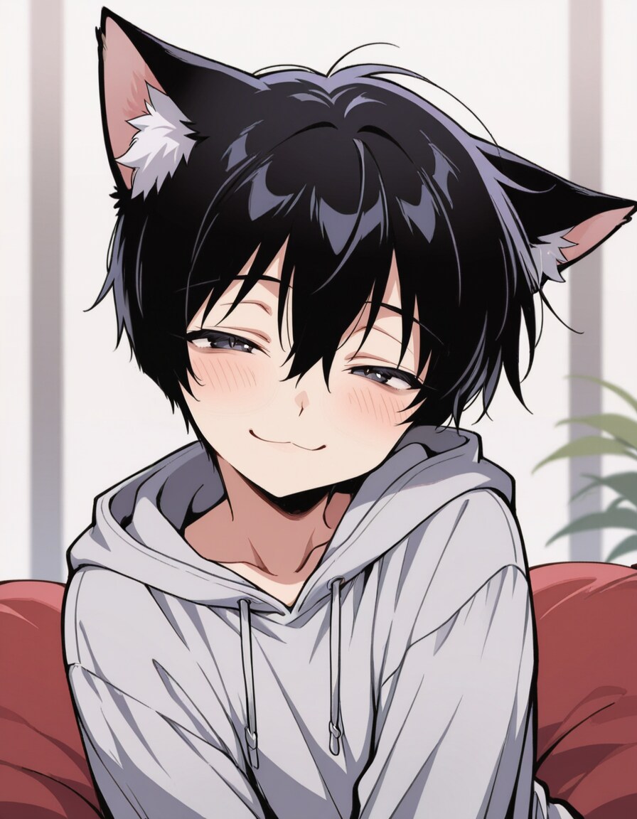 眠たげなショタ猫