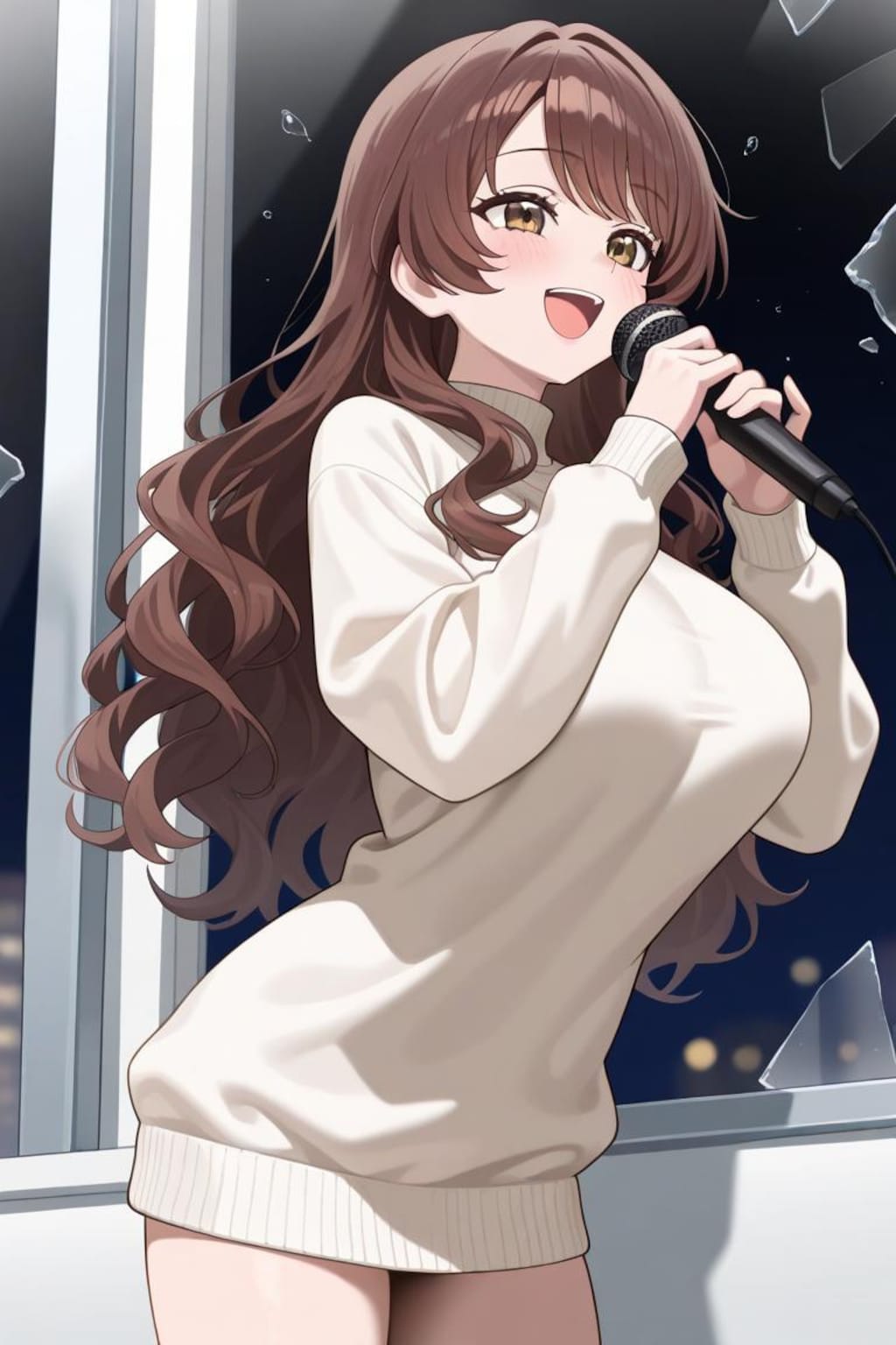 うちの子　茶髪のお姉さん　カラオケ