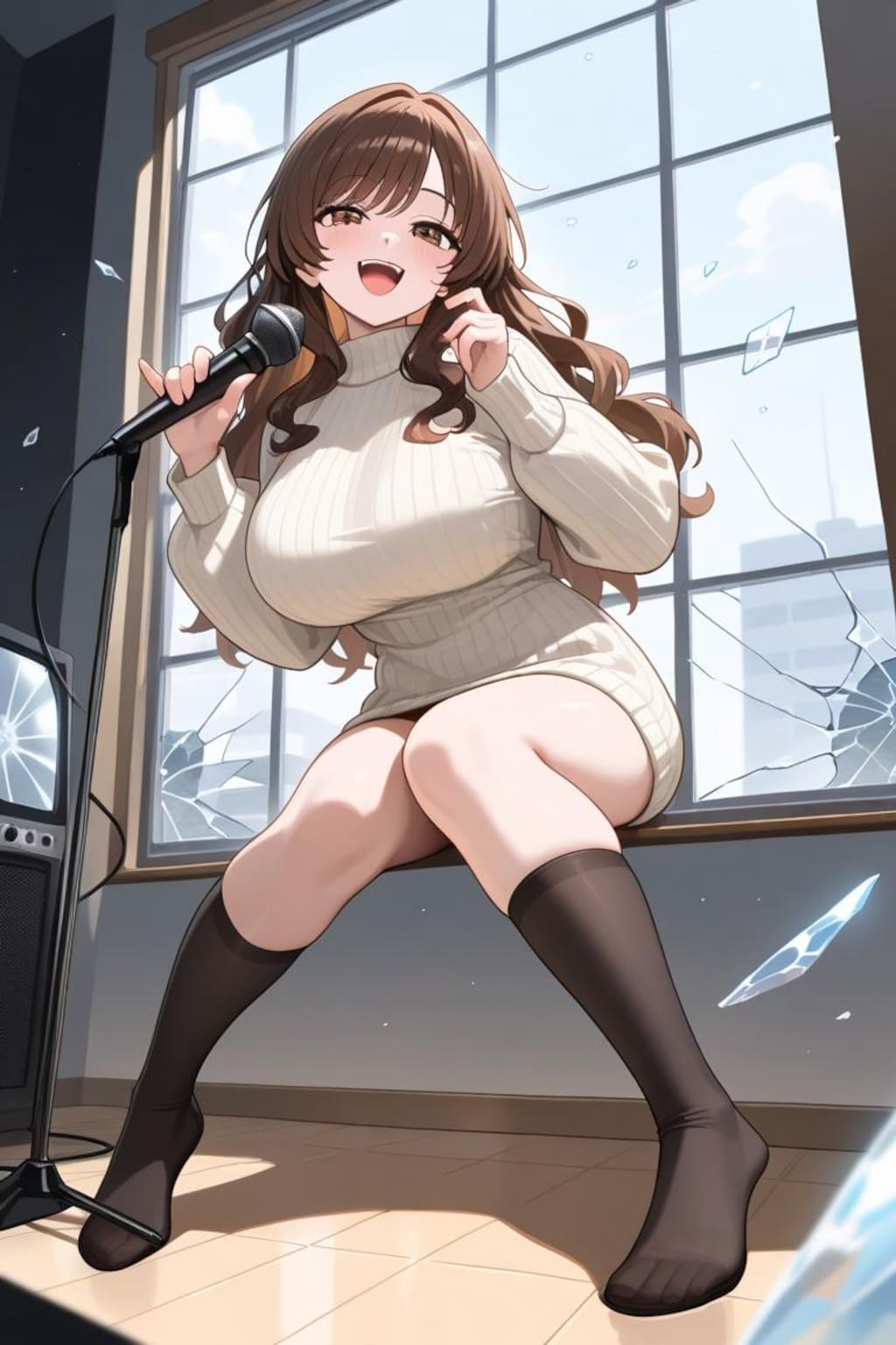 うちの子　茶髪のお姉さん　カラオケ