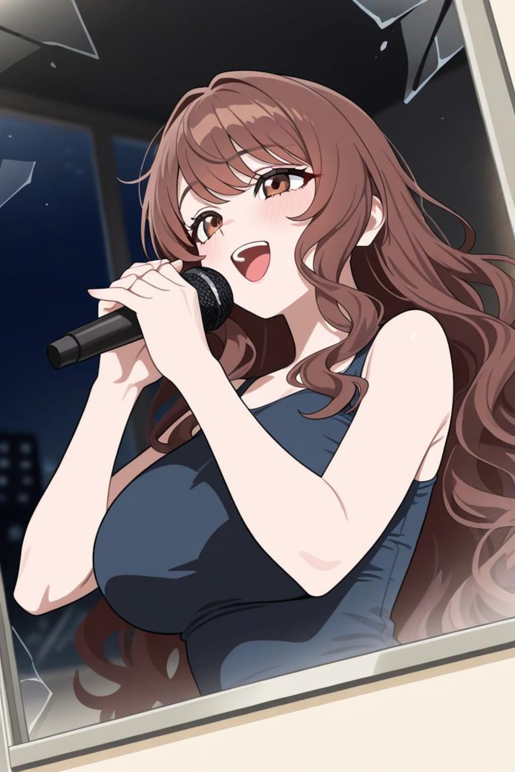 うちの子　茶髪のお姉さん　カラオケ