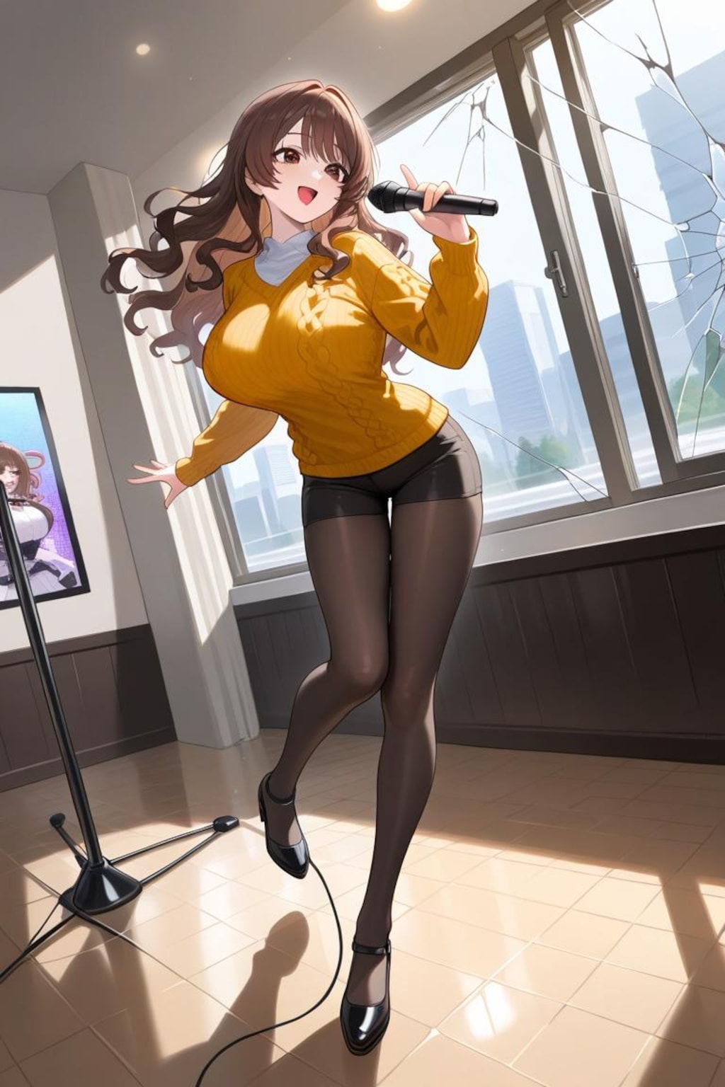 うちの子　茶髪のお姉さん　カラオケ