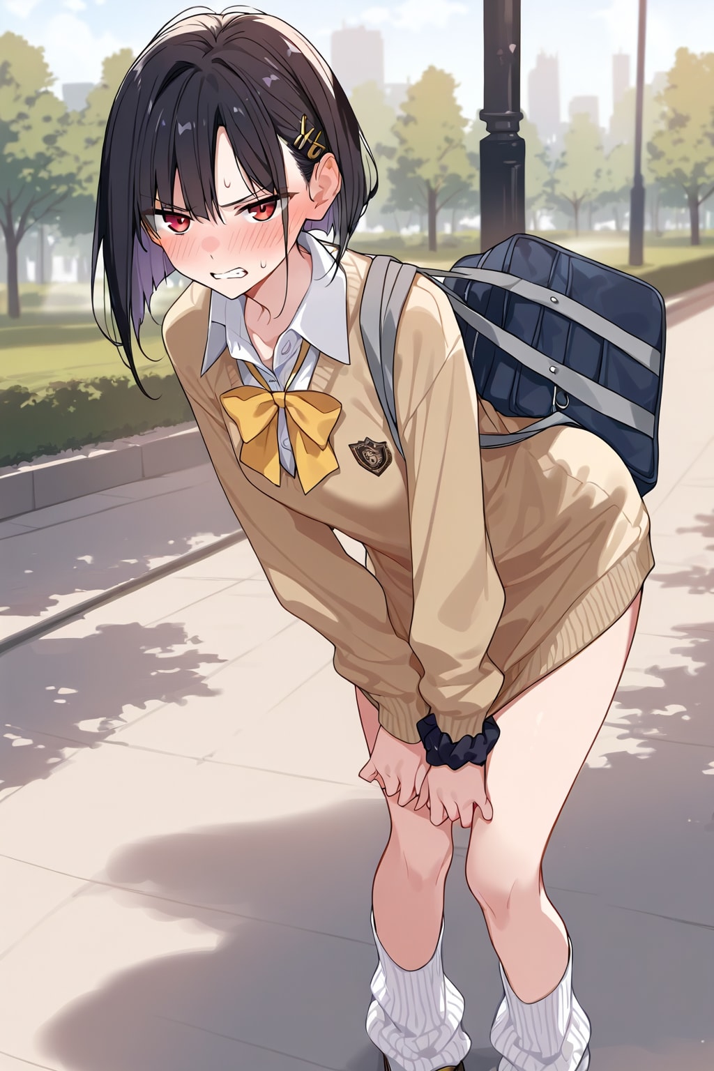 おまえはっ！？はあっ！？スカート履いてるっつーの！！キモいんだよ！！ちょっ！？引っ張るな！