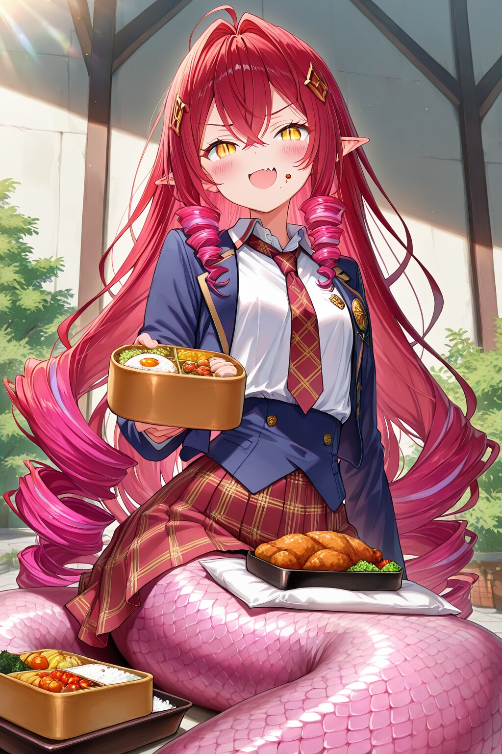 #なにかをまく "とぐろをまく"ポンコツラミアちゃん