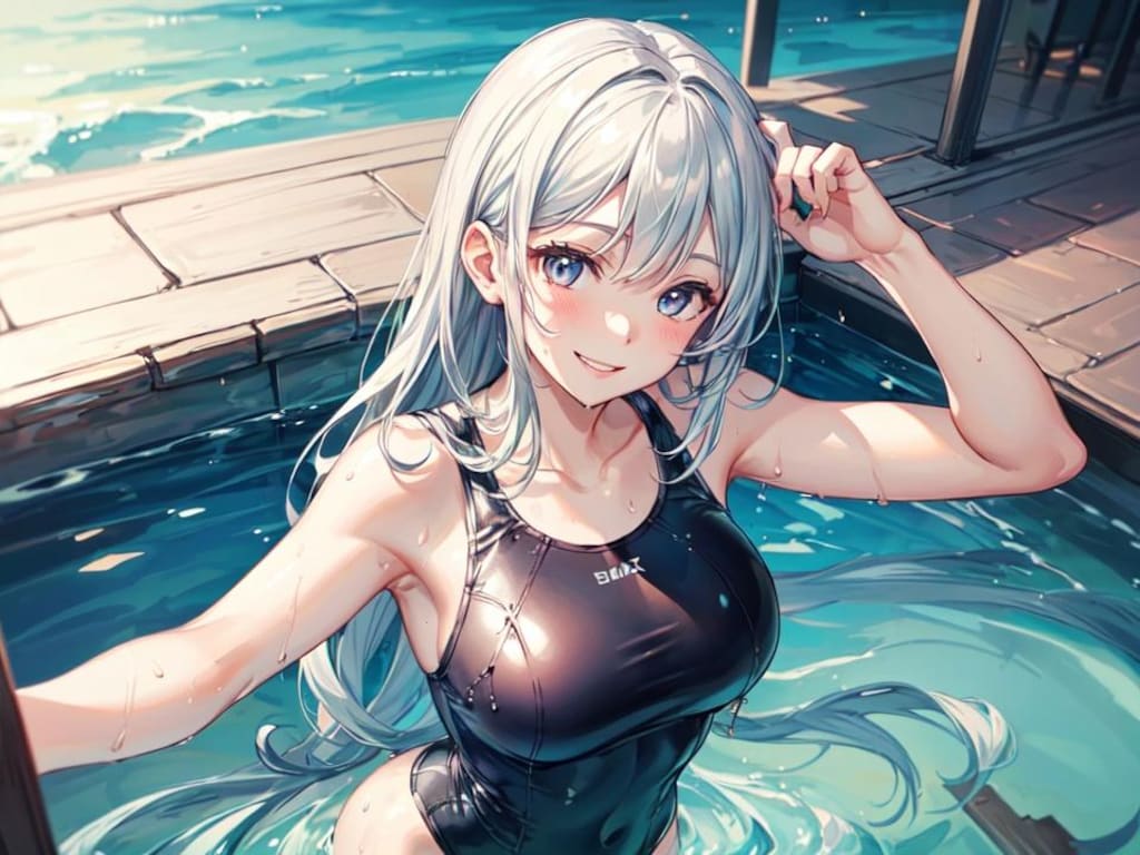 競泳水着の彼女