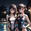 競泳水着の彼女 3枚目