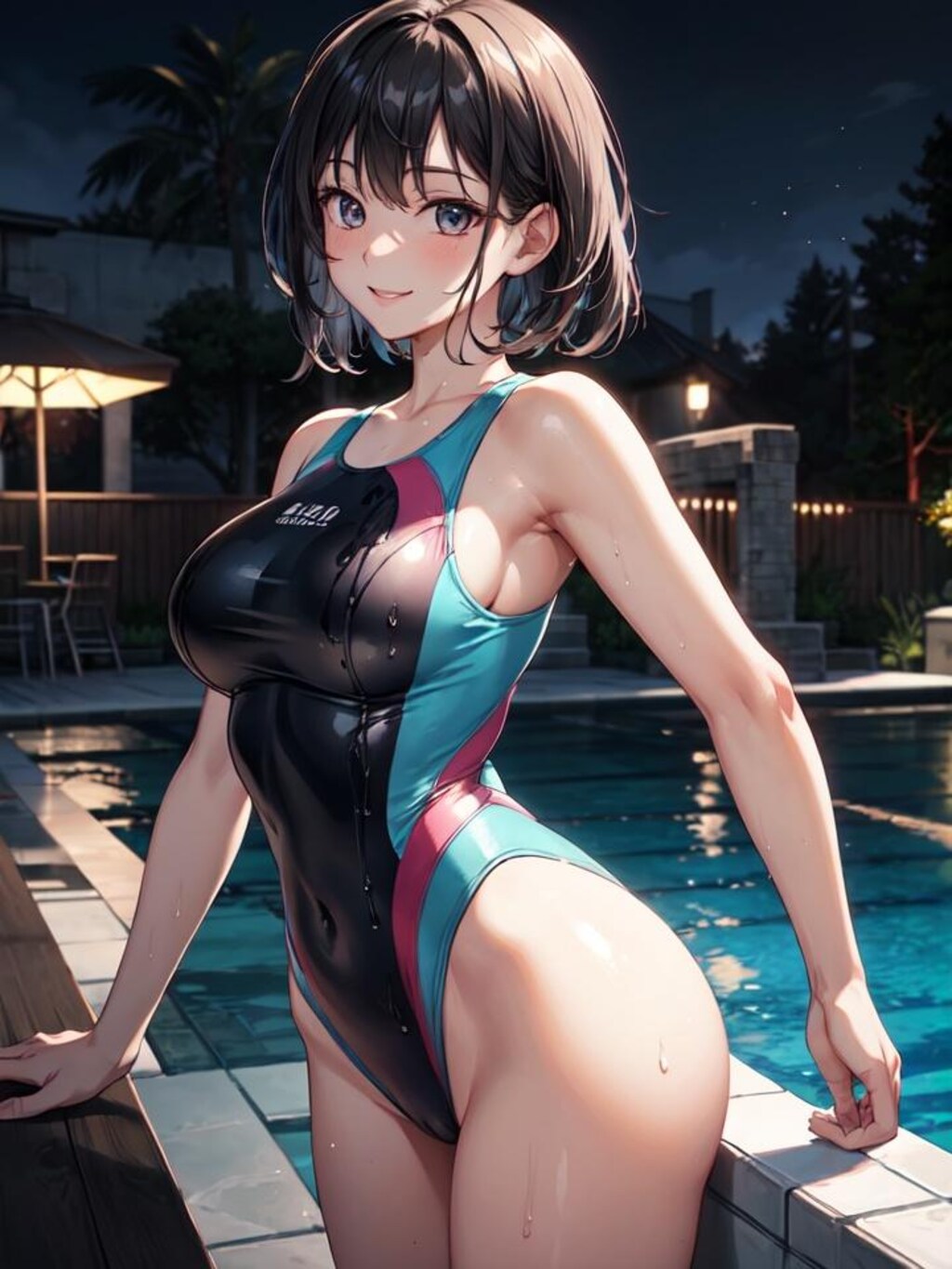 競泳水着の彼女