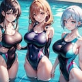 競泳水着の彼女 4枚目