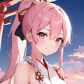 夕暮れの巫女さん 4枚目