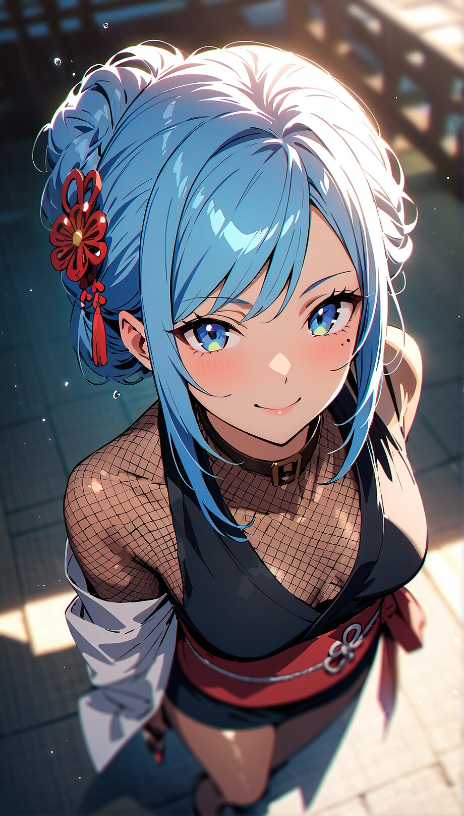 青髪さん① | の人気AIイラスト・グラビア