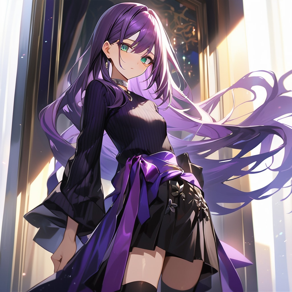 VEGA版_紫セーター。