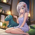 ぬいぐるみに癒されて 2枚目