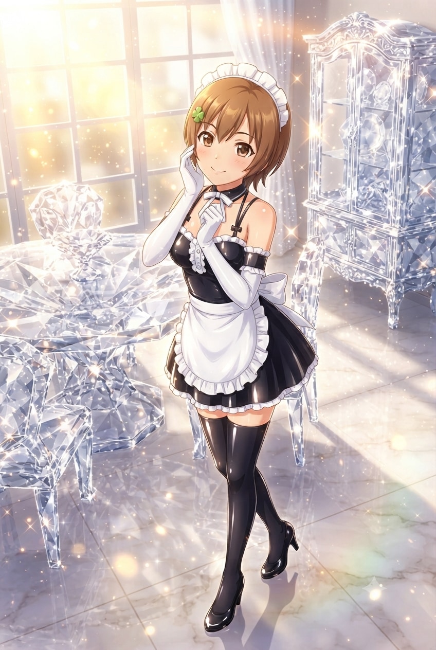 マコちゃん　みなみけ　メイド服