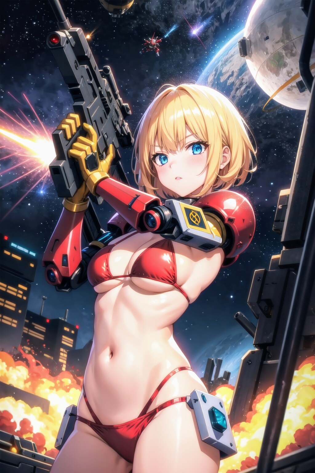 MS擬人化メカ娘、シャー子専用ザクII❤️