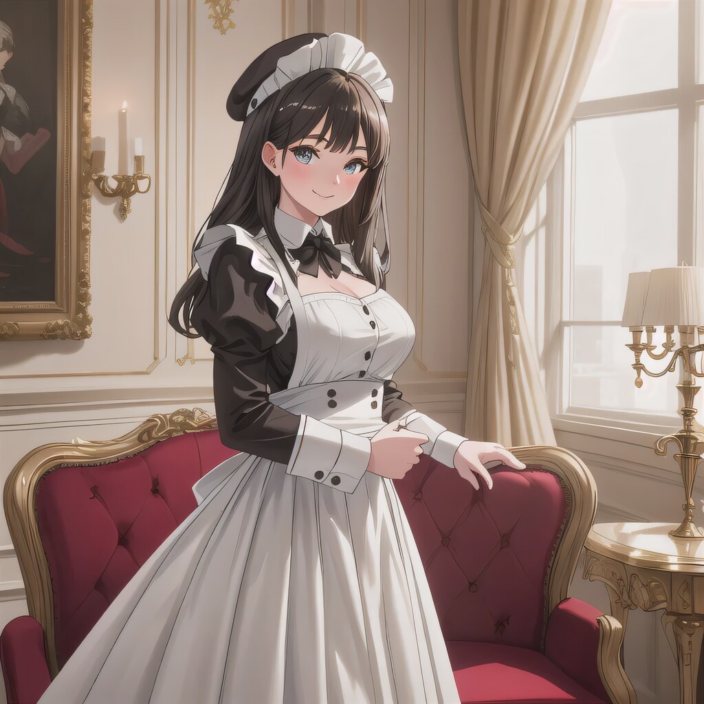 茶髪ロングでメイド服の少女６