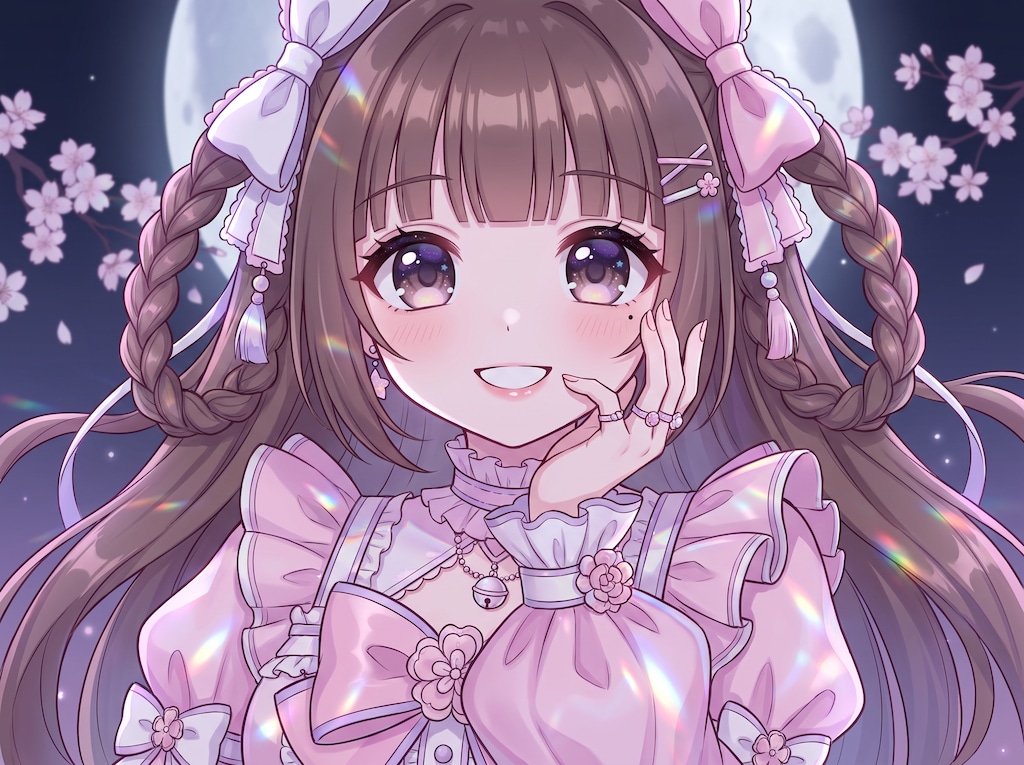 桜霞双 braidの微笑