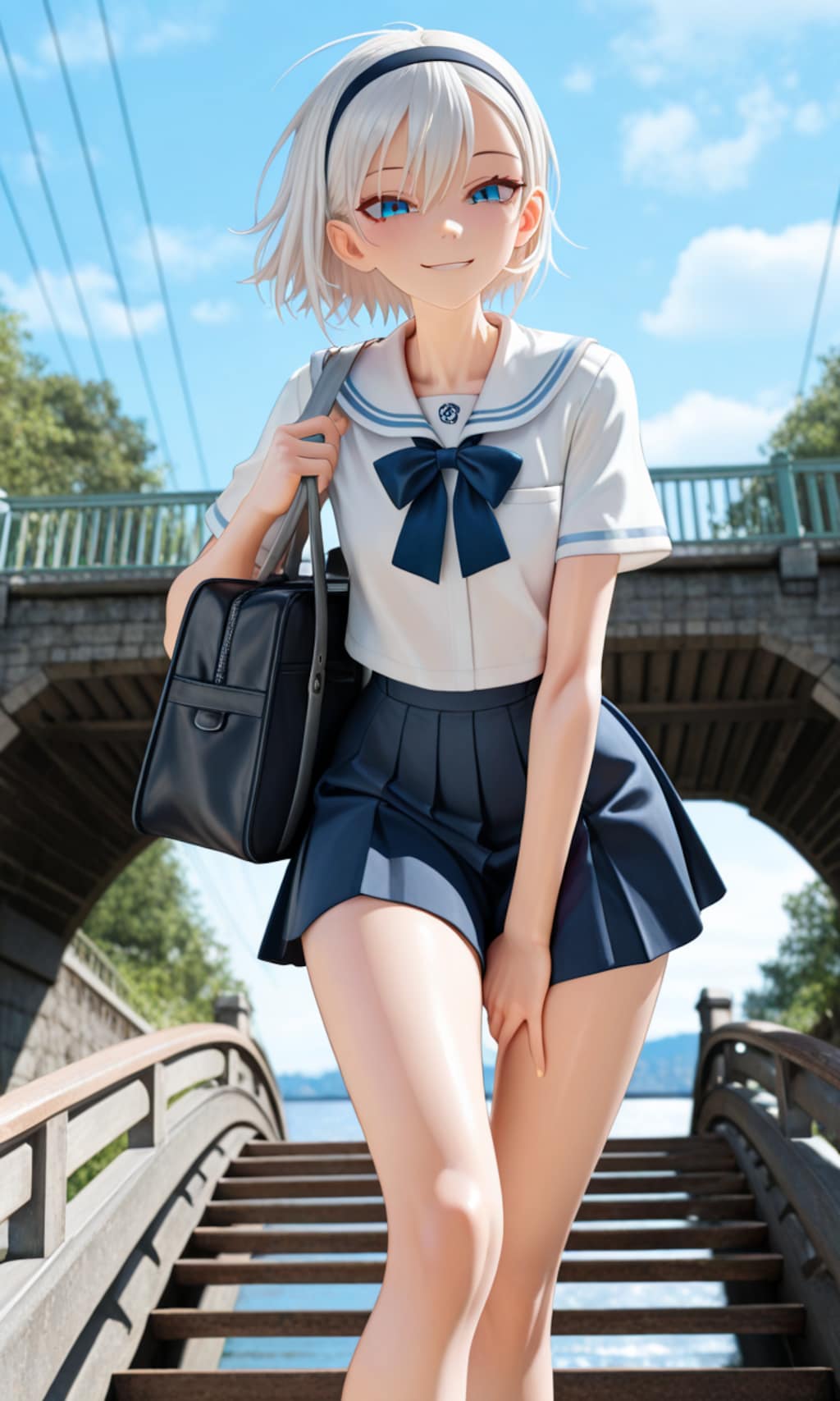 細身の彼女の学校生活