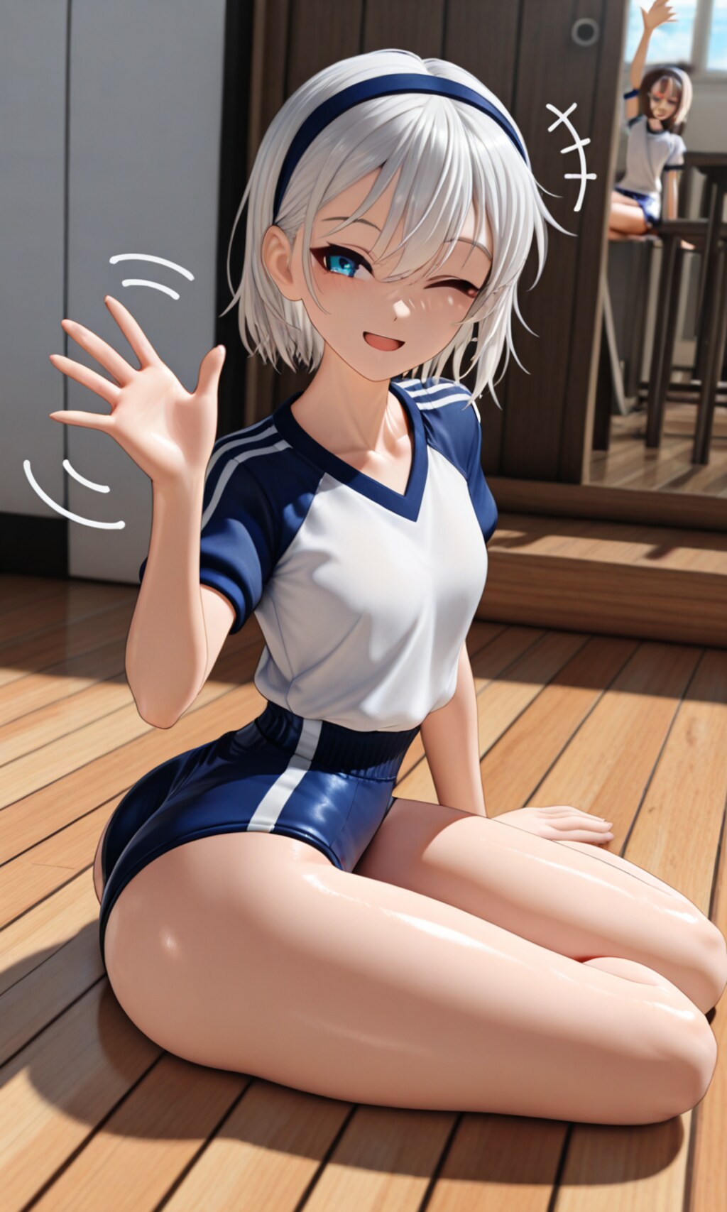 細身の彼女の学校生活