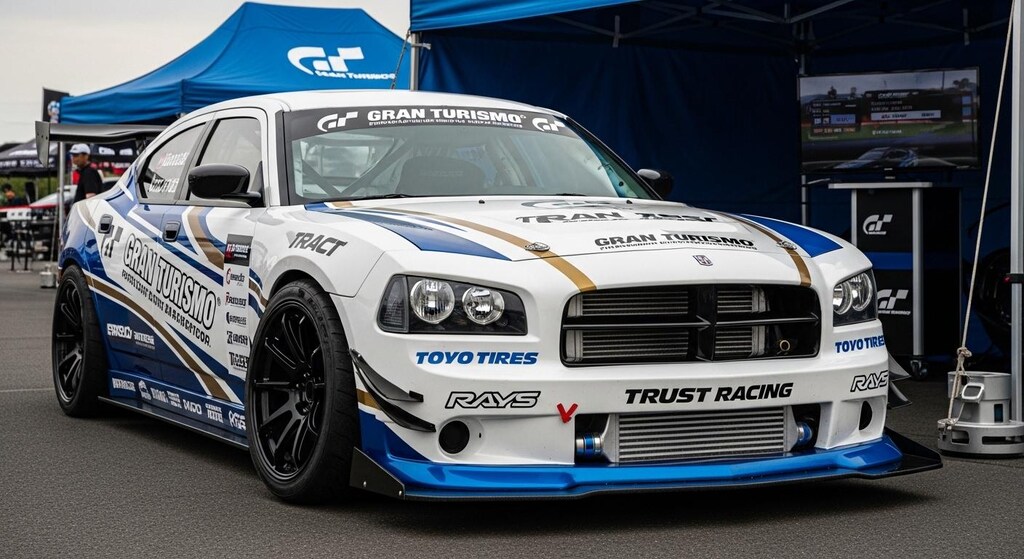 トーヨータイヤダッジチャージャーのドリ車
