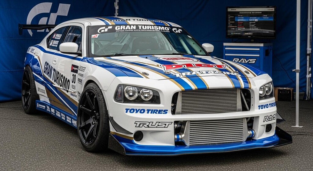 トーヨータイヤダッジチャージャーのドリ車
