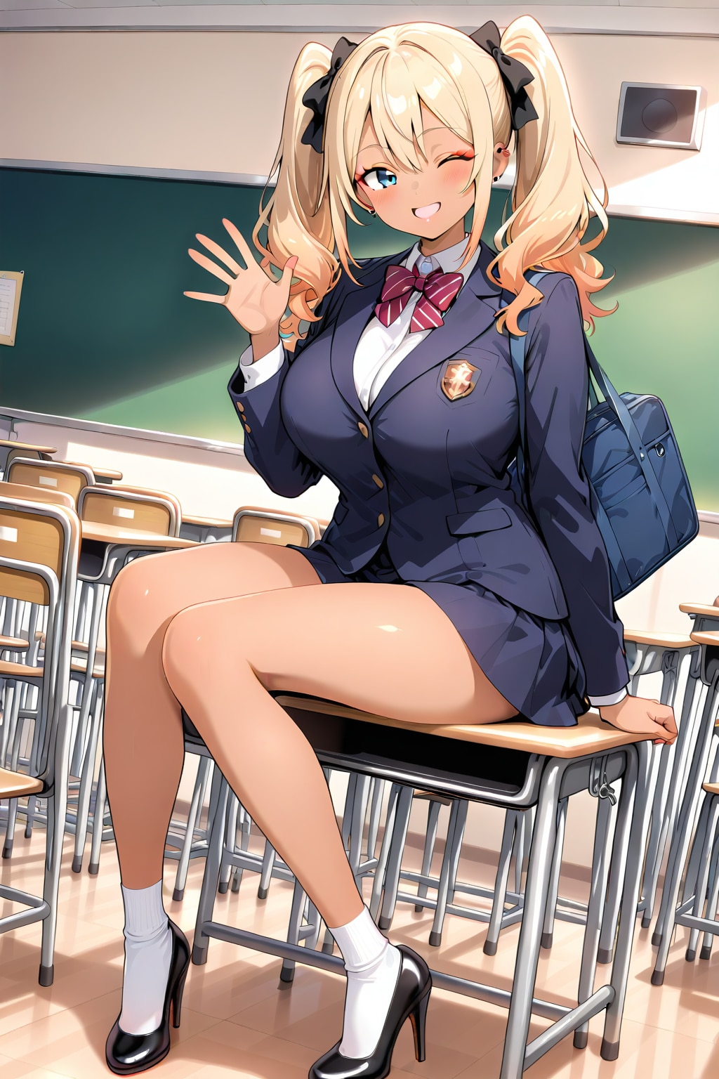 ブレザーのギャル