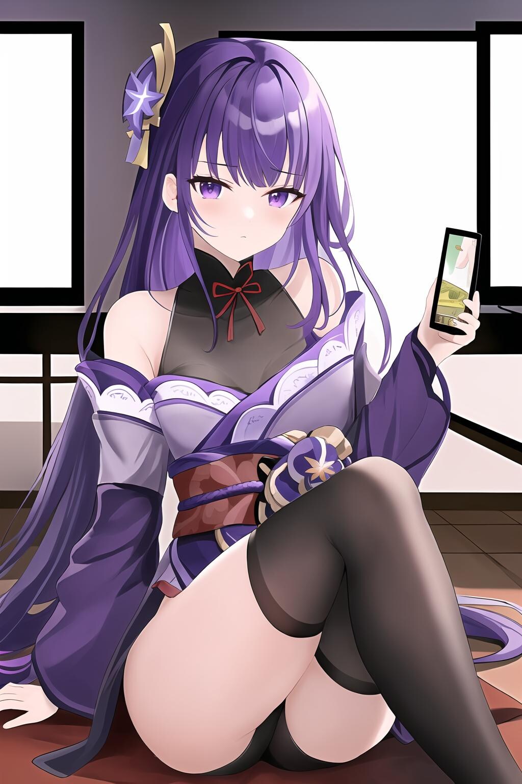 雷電将軍　✕　スマホ