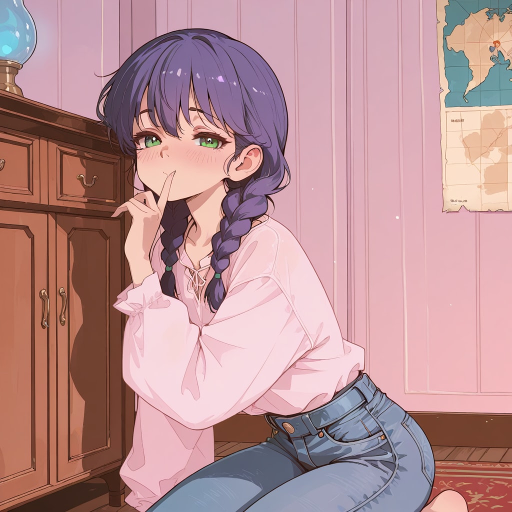 屋内にて