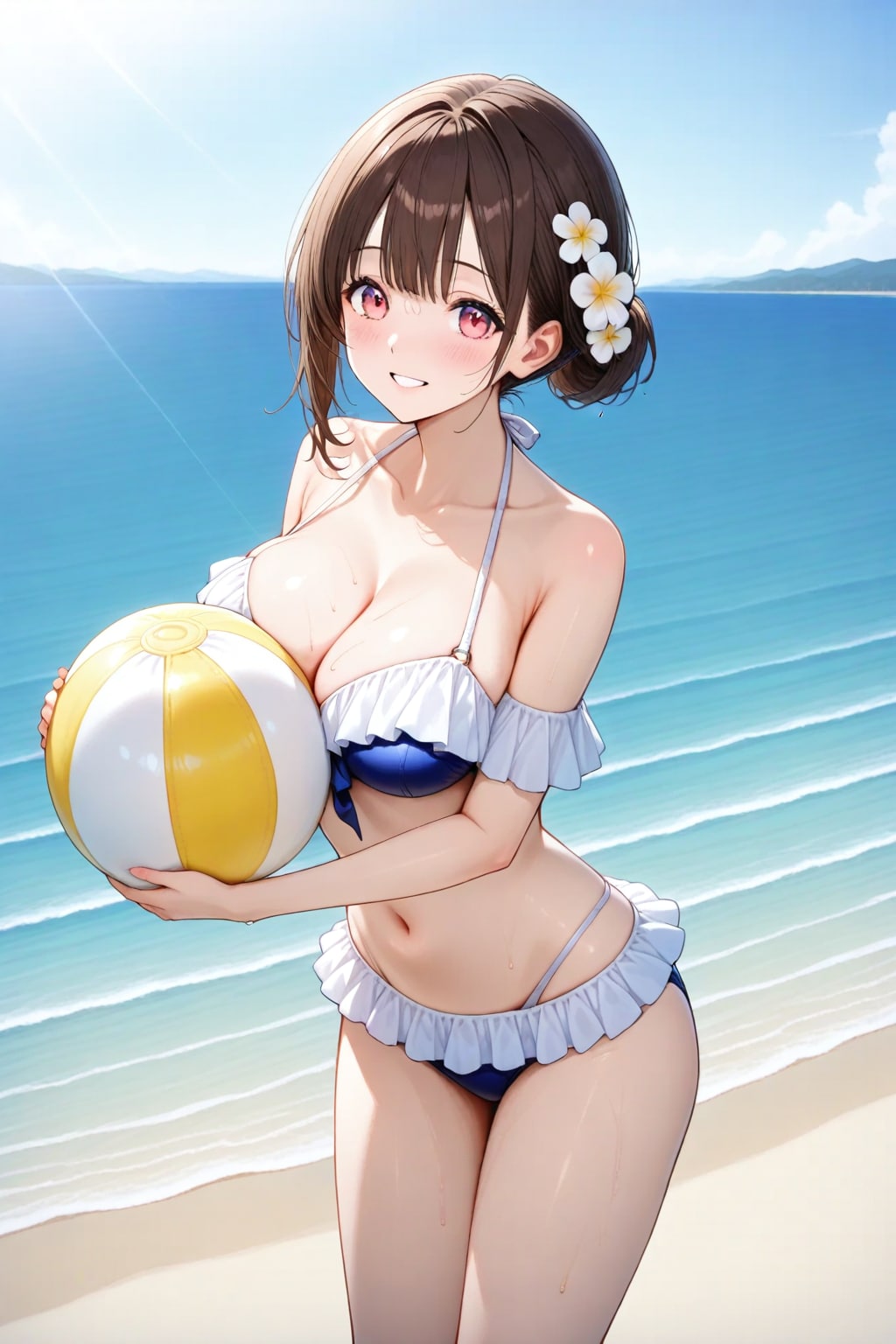 寒いので水着‼️🥰✨