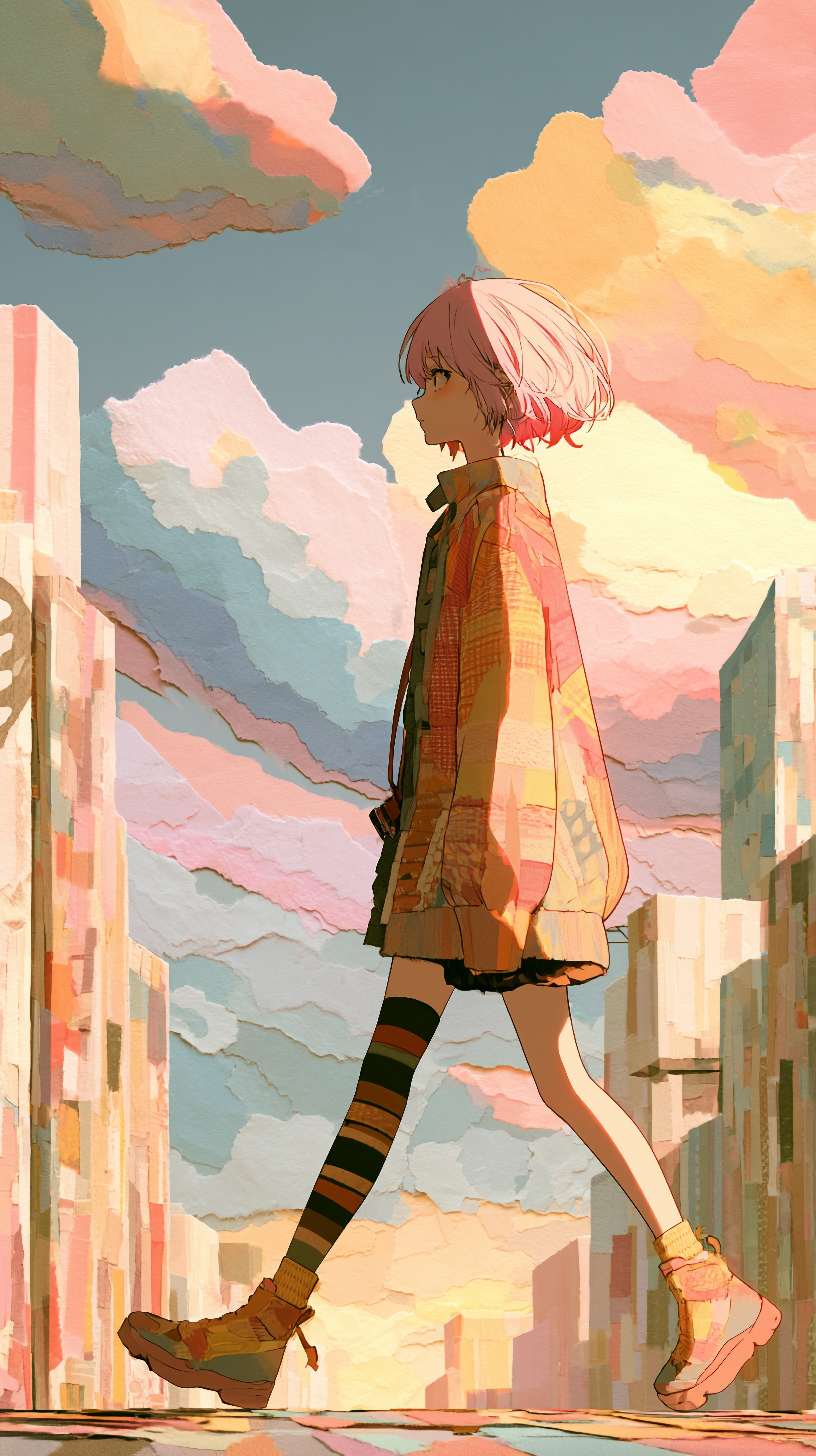 ペーパーコラージュ | の人気AIイラスト・グラビア