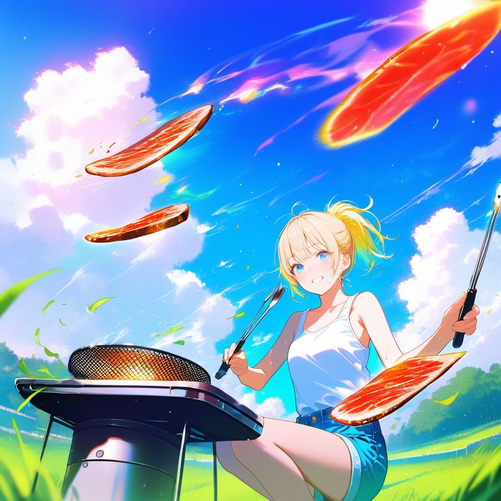 トングカチカチ フライングステーキ | の人気AIイラスト・グラビア