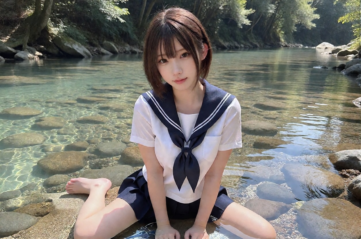 川遊び