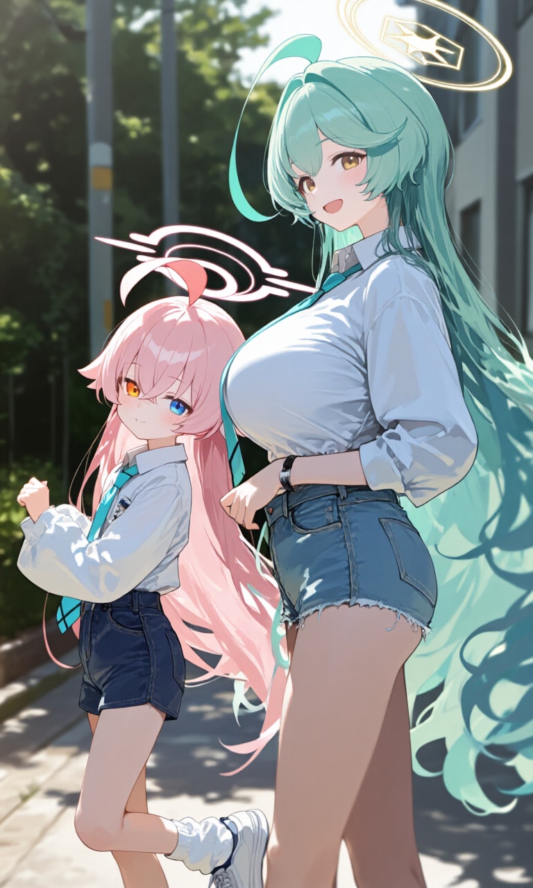 ホシノとユメ　夏私服4 | の人気AIイラスト・グラビア