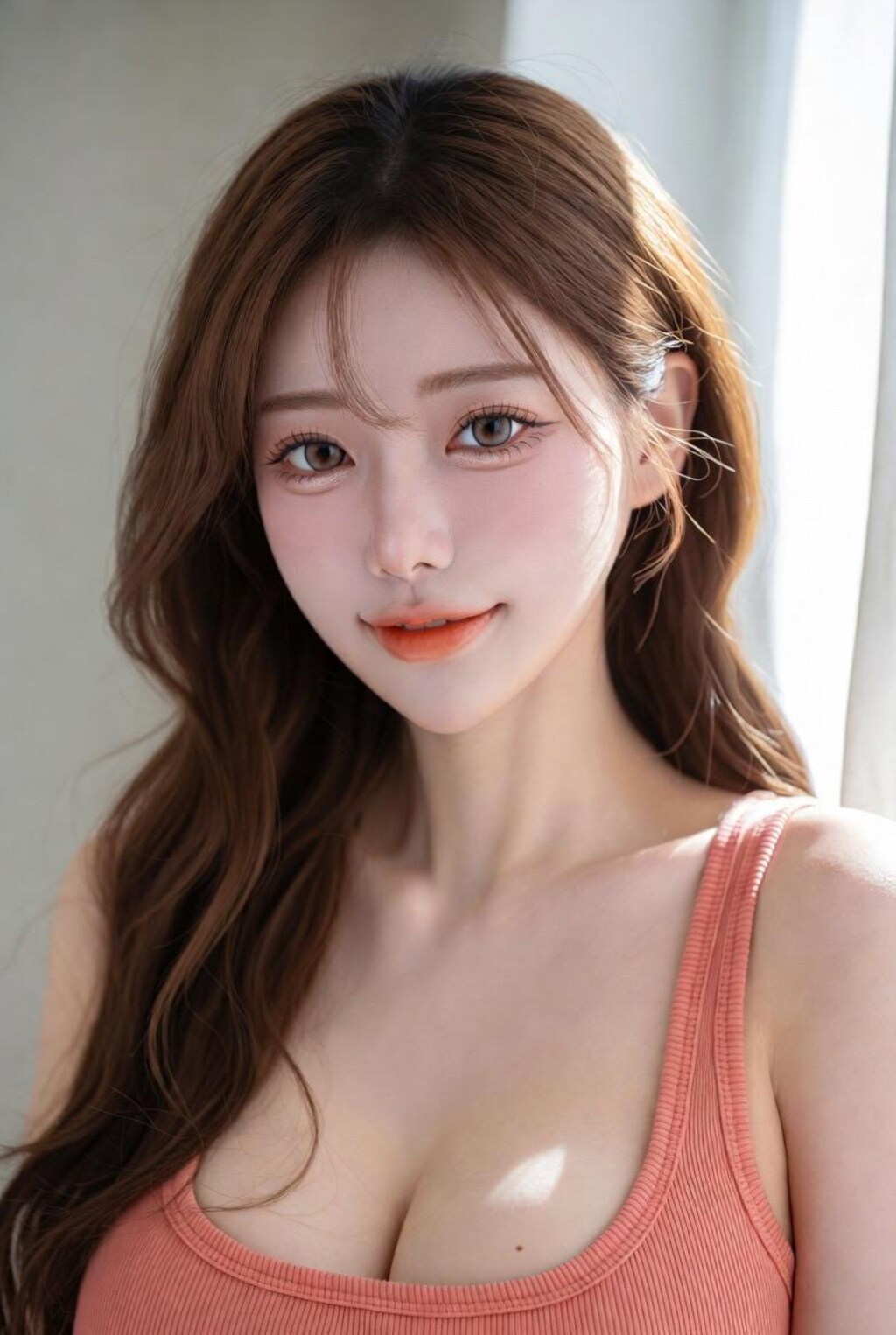 ノースリーブ美女