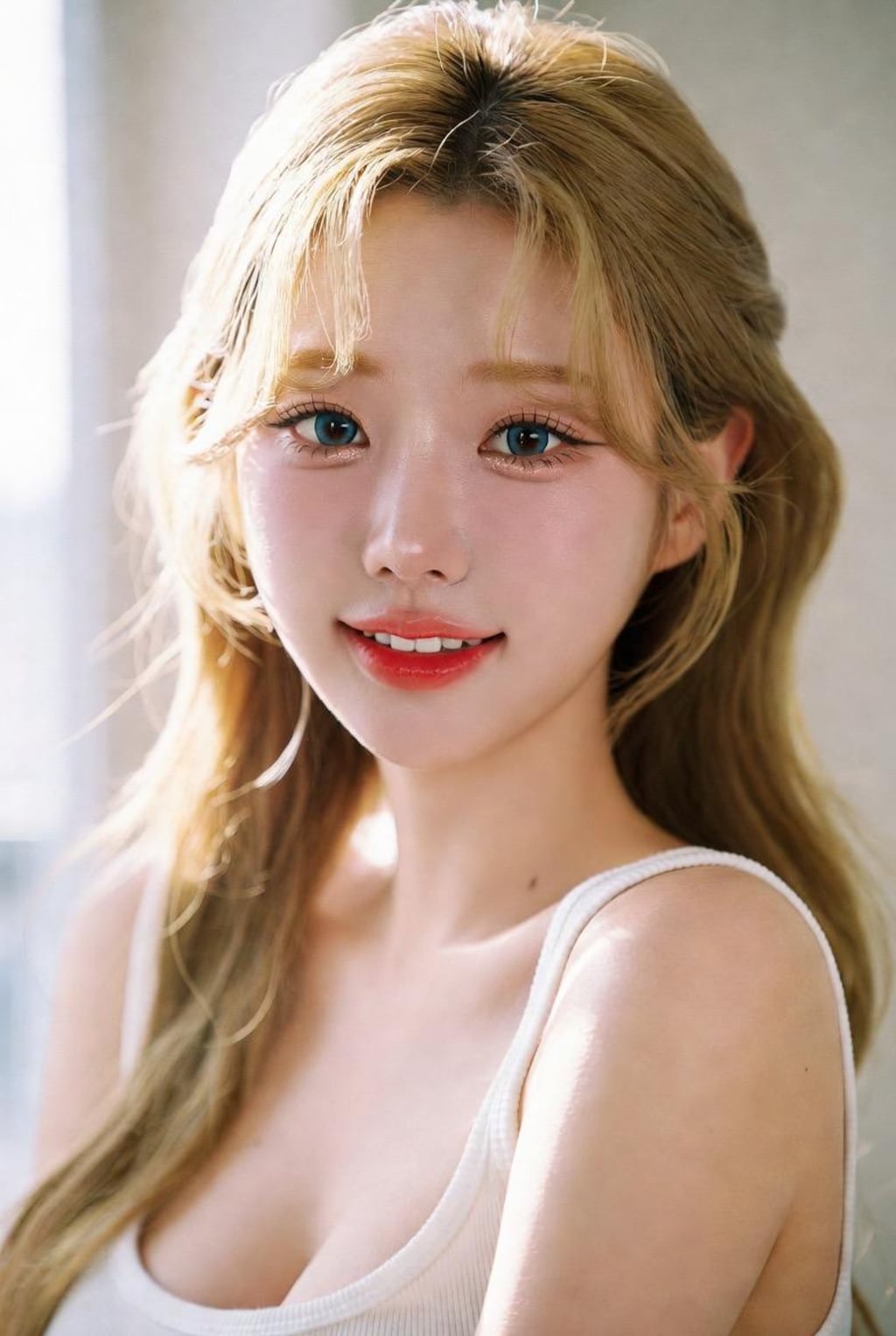 ノースリーブ美女