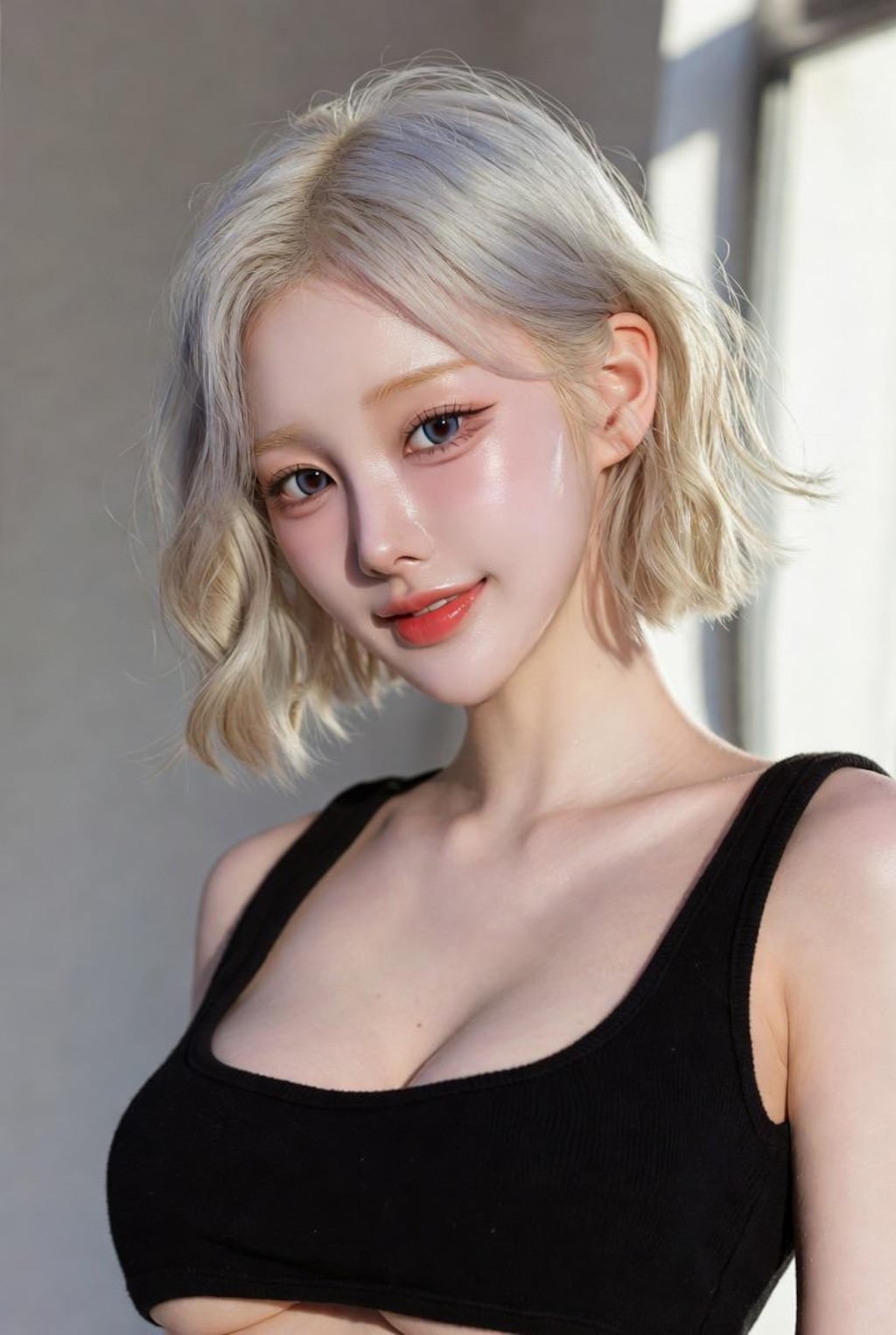 ノースリーブ美女