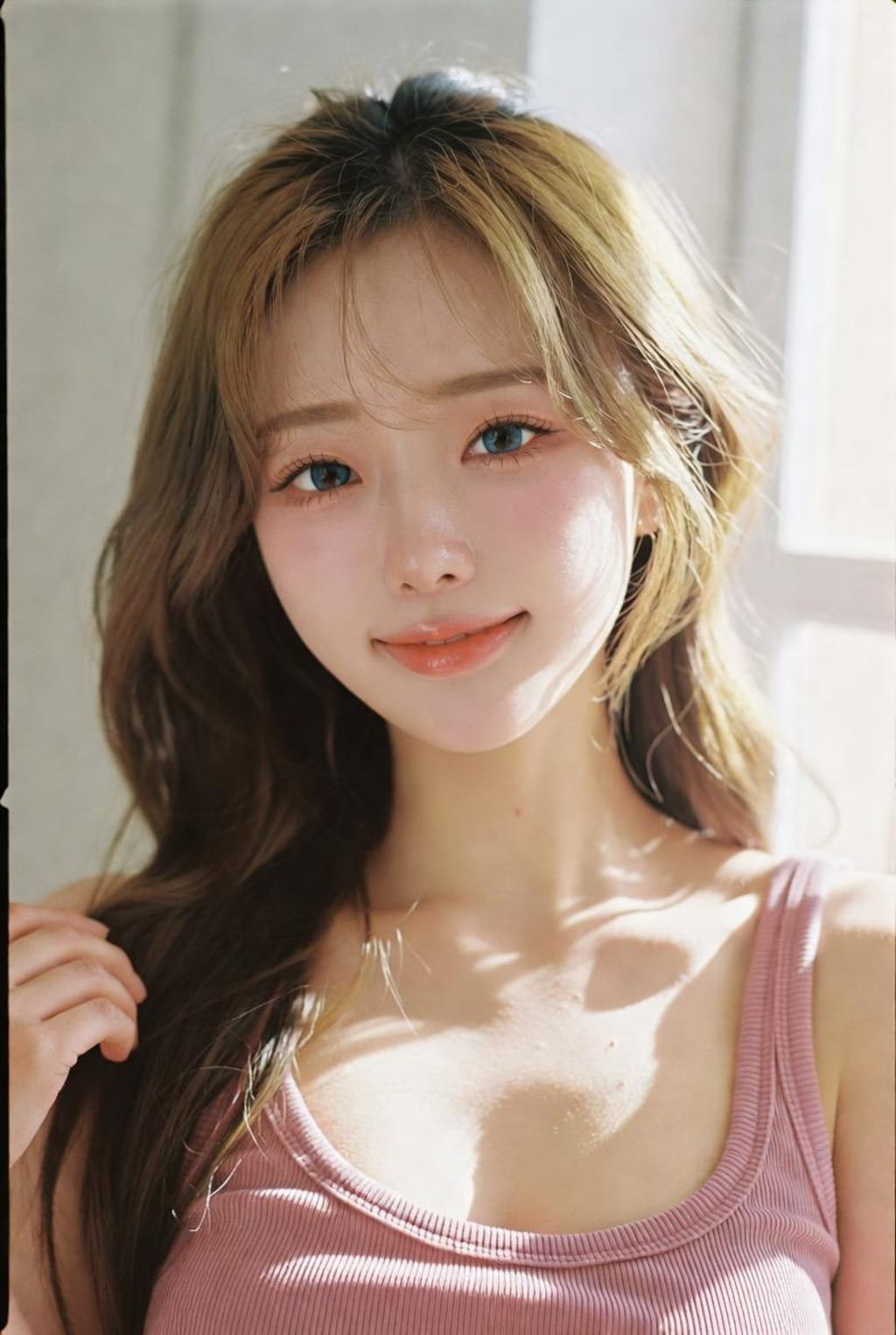 ノースリーブ美女