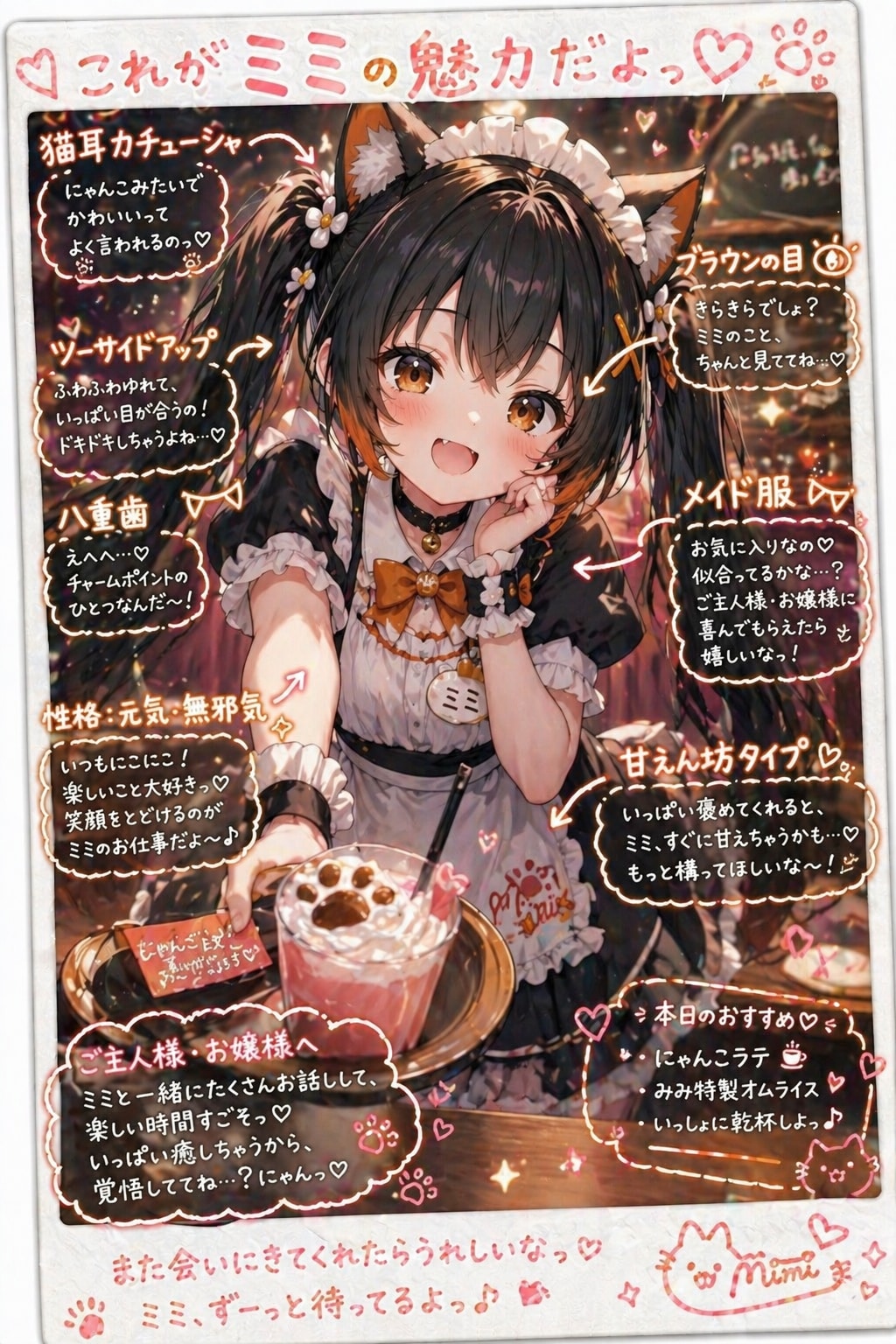 ネコミミテガキ