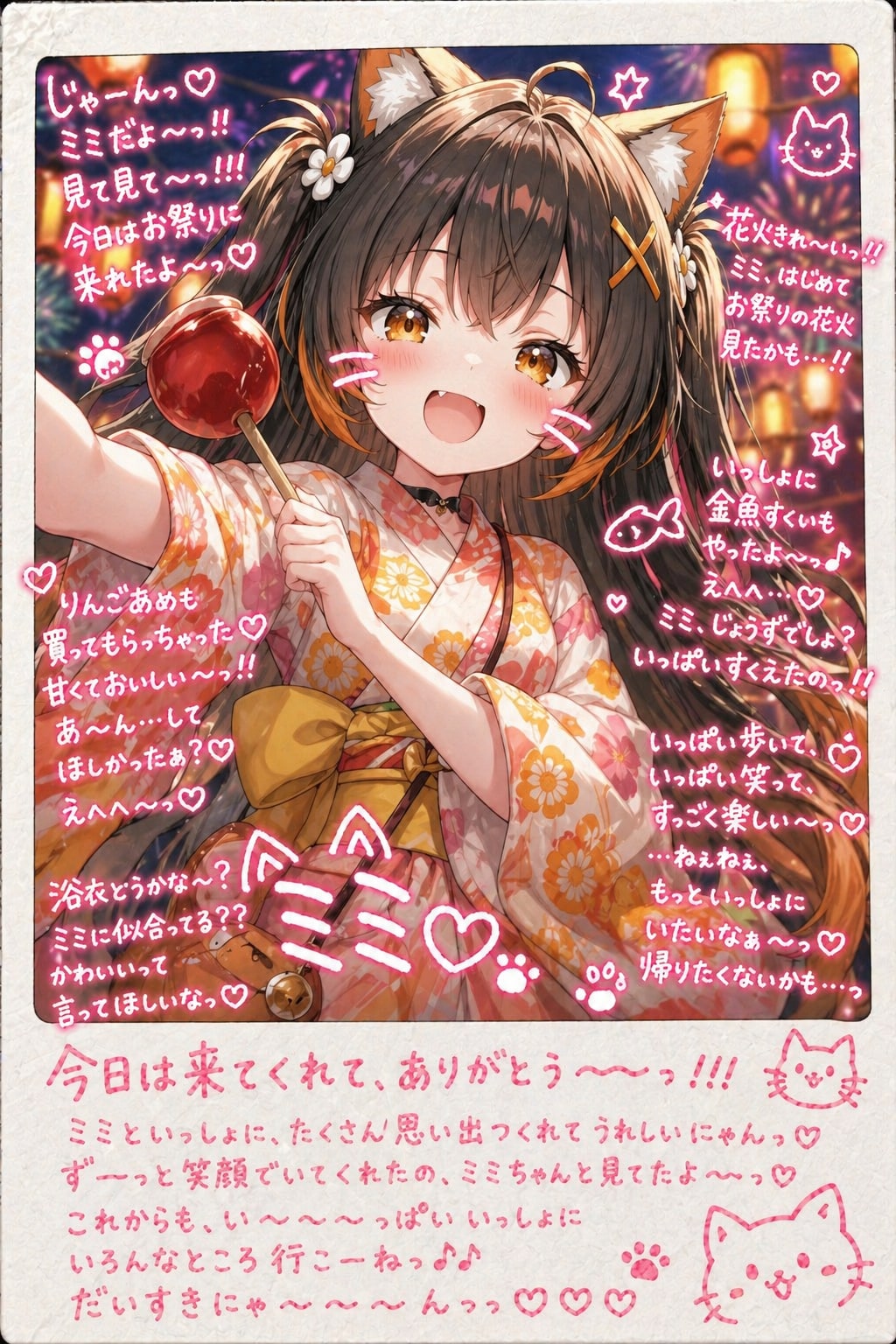 ネコミミテガキ