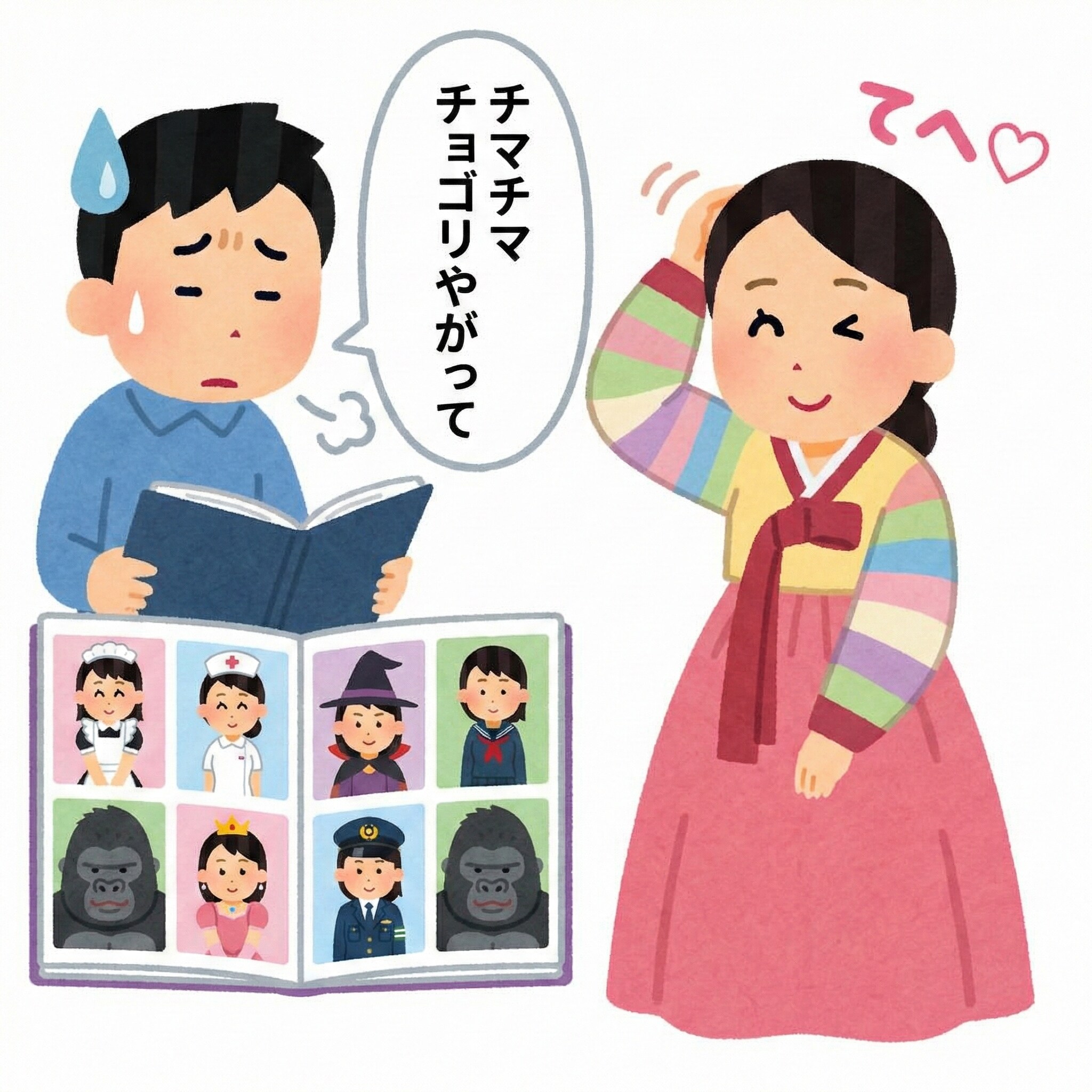 ちょいちょいちょっとゴリラになる女の子