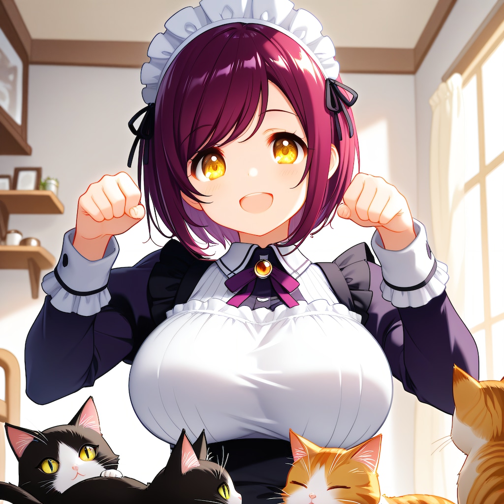 おはようございます（挨拶メイドの芽衣ちゃん）