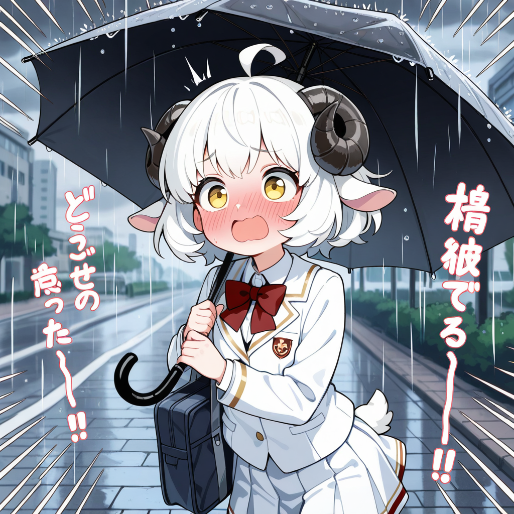ど、どうしよう！！ねこさんの衣装、外に干しっぱなしだった！！