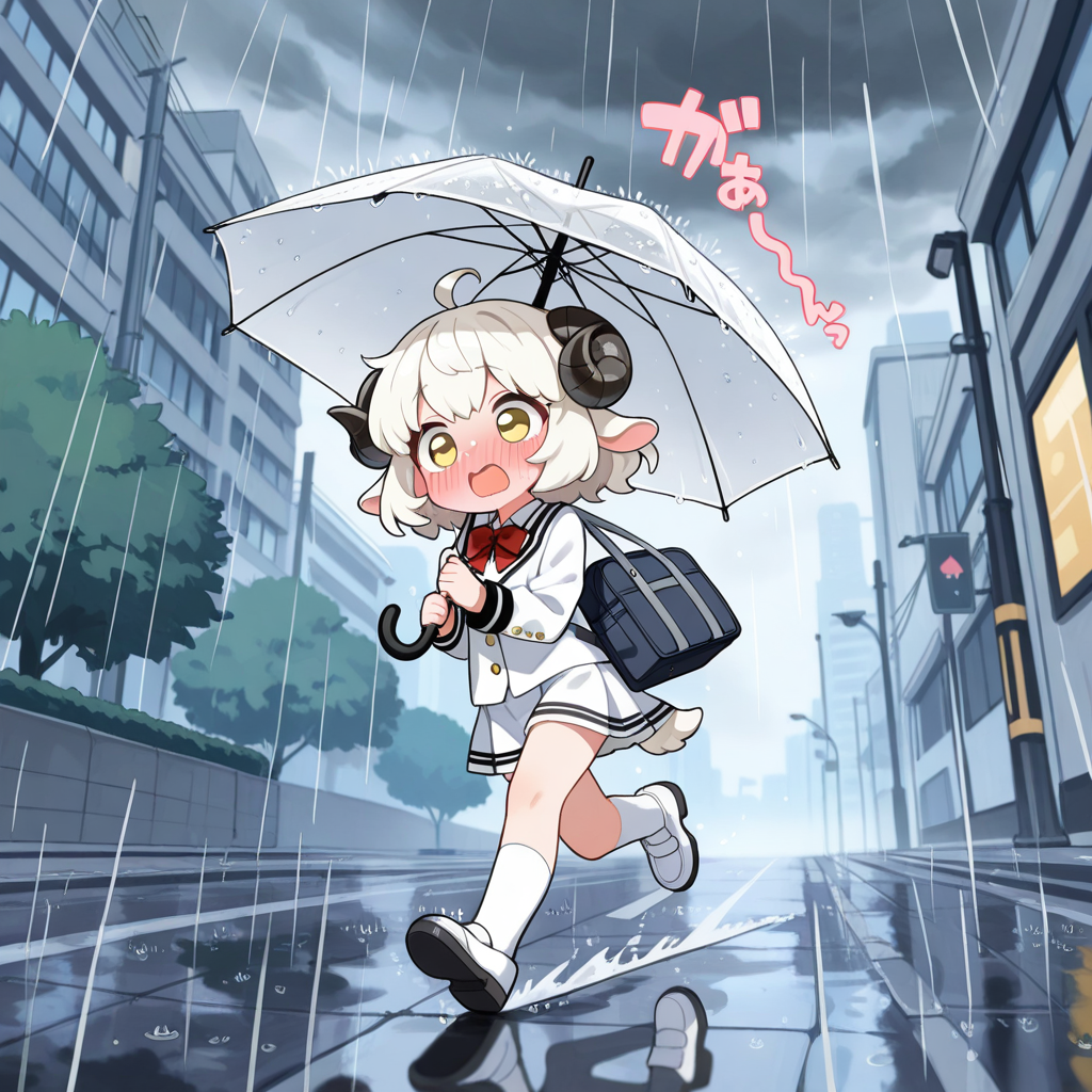 ど、どうしよう！！ねこさんの衣装、外に干しっぱなしだった！！