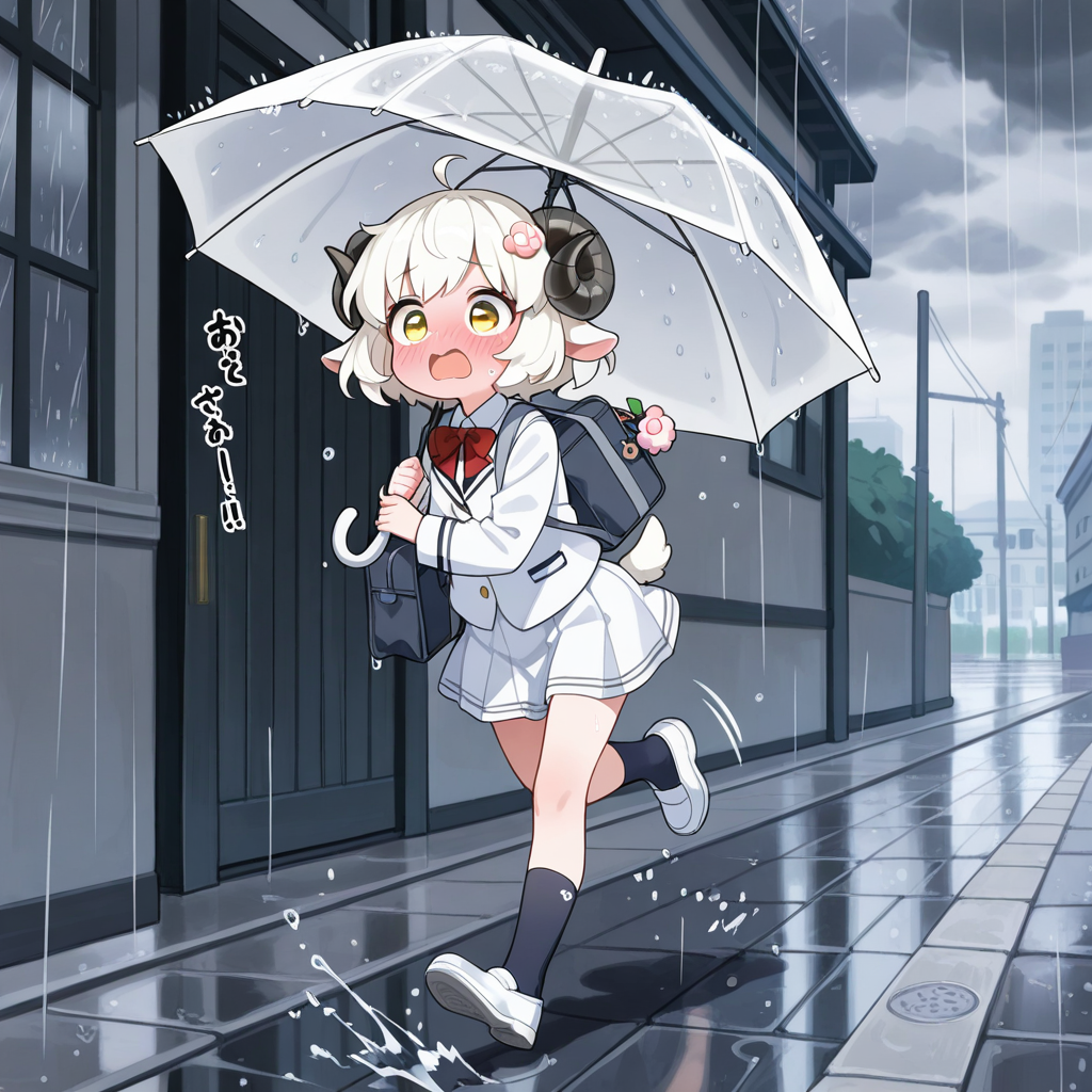ど、どうしよう！！ねこさんの衣装、外に干しっぱなしだった！！