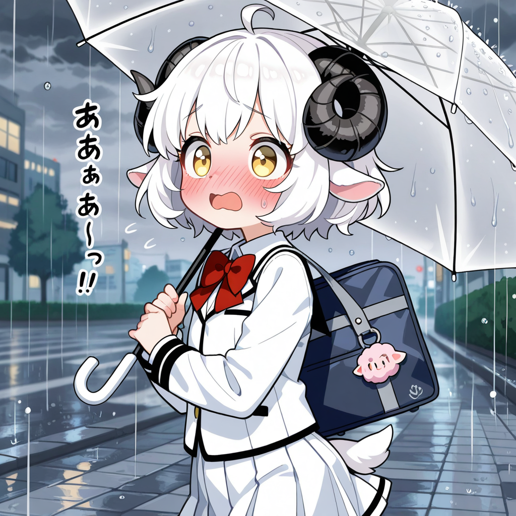 ど、どうしよう！！ねこさんの衣装、外に干しっぱなしだった！！