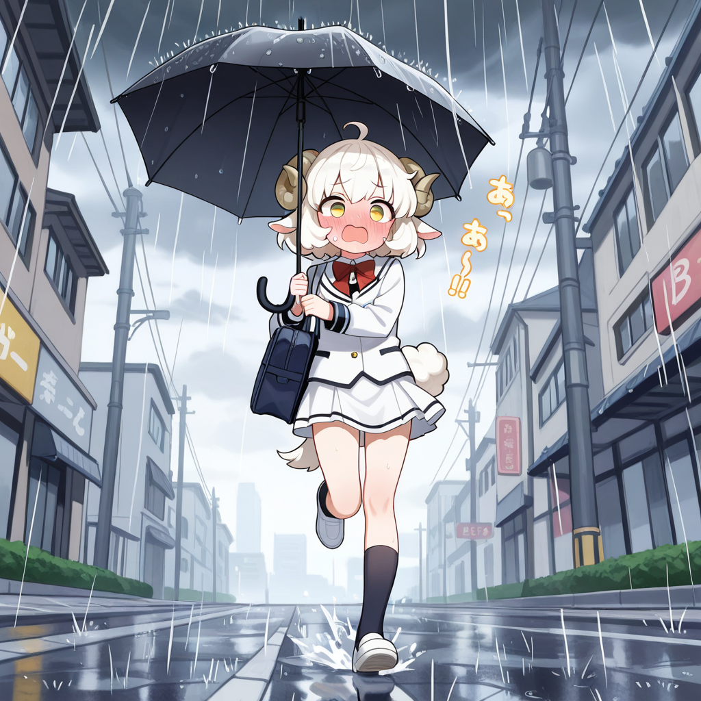 ど、どうしよう！！ねこさんの衣装、外に干しっぱなしだった！！