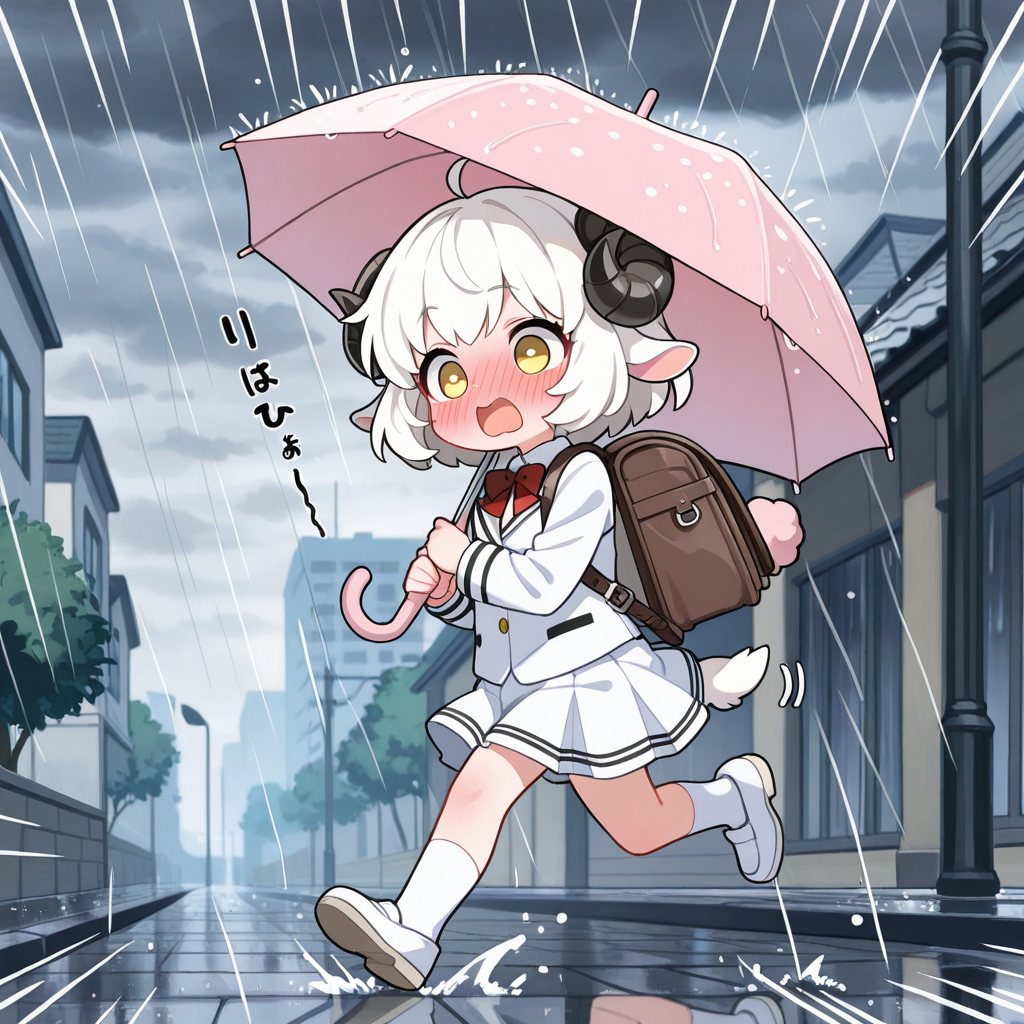 ど、どうしよう！！ねこさんの衣装、外に干しっぱなしだった！！