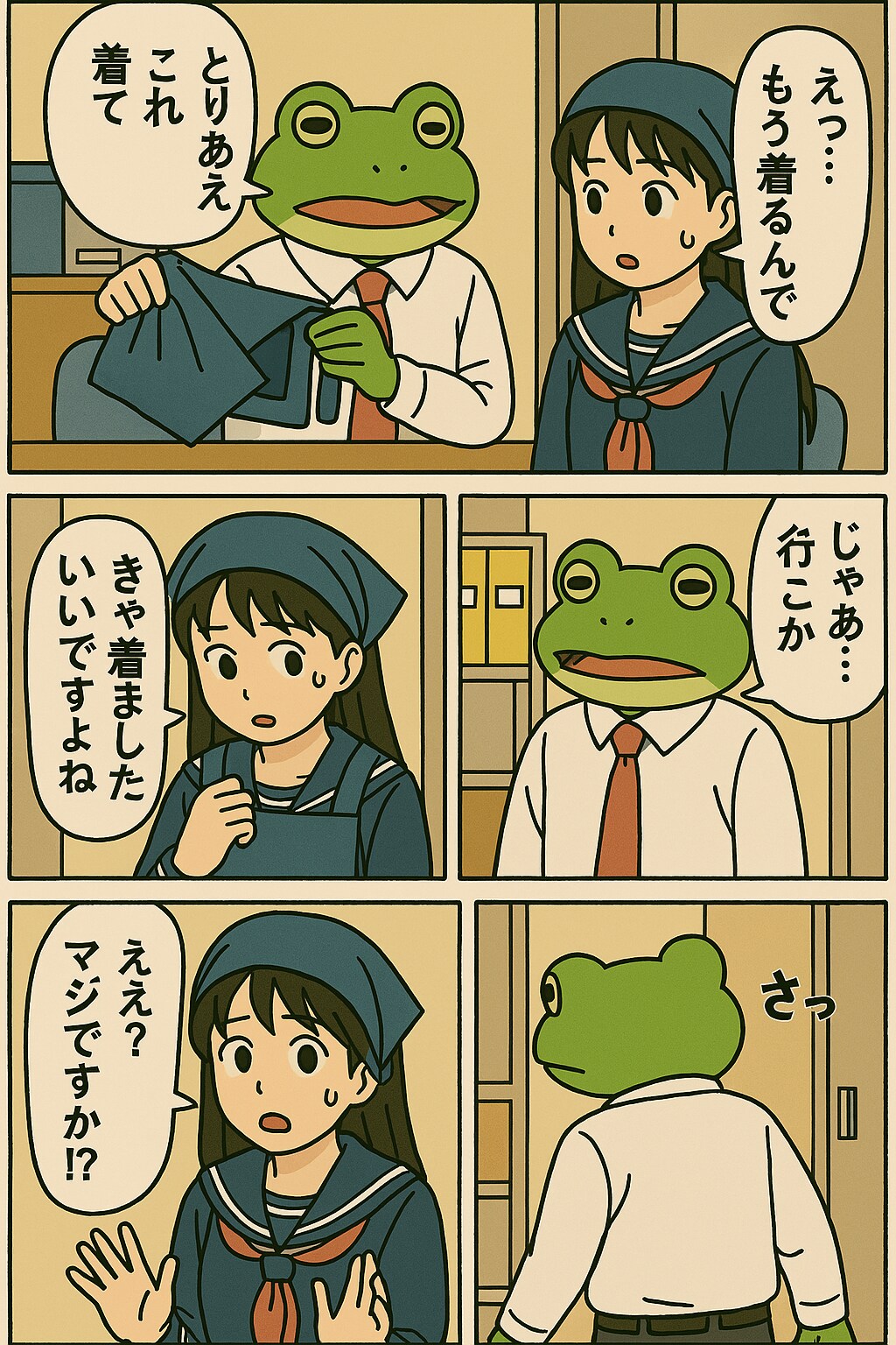 バイト面接でくにへかえす