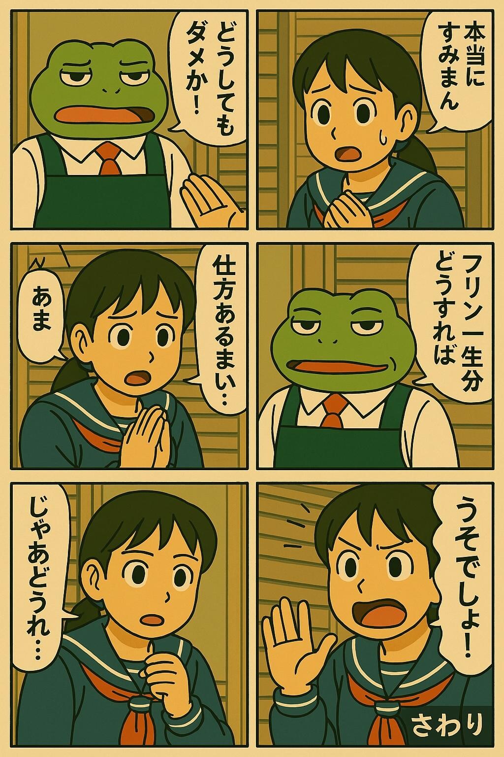 バイト面接でくにへかえす